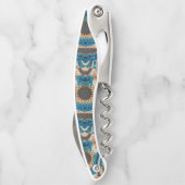 ターコイズ金ゴールドサンサウスウエストアート ソムリエナイフ (裏面)