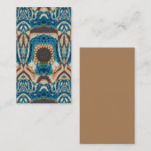 ターコイズ金ゴールドサンサウスウエストアート ノートカード (正面/裏面)