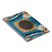 ターコイズ金ゴールドサンサウスウエストアート ノートブック (右側)