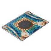 ターコイズ金ゴールドサンサウスウエストアート ノートブック (左側)