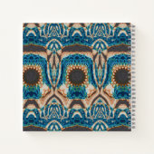 ターコイズ金ゴールドサンサウスウエストアート ノートブック (裏面)