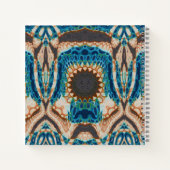 ターコイズ金ゴールドサンサウスウエストアート ノートブック (裏面)