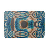 ターコイズ金ゴールドサンサウスウエストアート バスマット (正面)