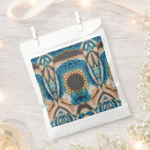 ターコイズ金ゴールドサンサウスウエストアート フェイバーバッグ (クリップ留めされた状態)