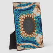 ターコイズ金ゴールドサンサウスウエストアート フォトプラーク (側面)