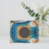 ターコイズ金ゴールドサンサウスウエストアート ポストカード (スタンド正面)