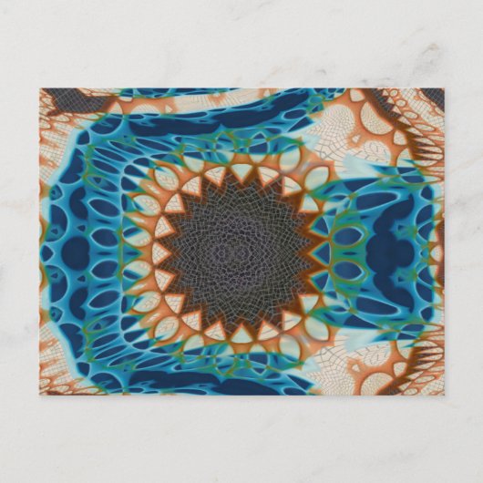 ターコイズ金ゴールドサンサウスウエストアート ポストカード (正面)