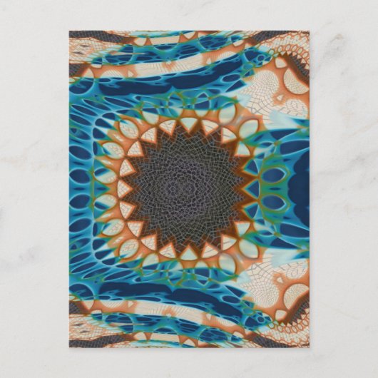 ターコイズ金ゴールドサンサウスウエストアート ポストカード (正面)