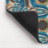 ターコイズ金ゴールドサンサウスウエストアート マウスパッド (コーナー)