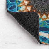 ターコイズ金ゴールドサンサウスウエストアート マウスパッド (コーナー)