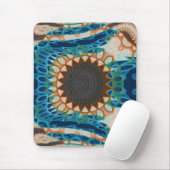 ターコイズ金ゴールドサンサウスウエストアート マウスパッド (マウス)