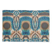 ターコイズ金ゴールドサンサウスウエストアート 枕カバー (裏面)