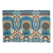 ターコイズ金ゴールドサンサウスウエストアート 枕カバー (正面)