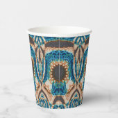 ターコイズ金ゴールドサンサウスウエストアート 紙コップ (右)