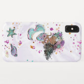 *~*ターコイズ金ゴールドピンクグリッターマーメイド Case-Mate iPhoneケース (裏面(横))