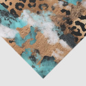 ターコイズ金ゴールドブラックヒョウ 薄葉紙 (詳細)