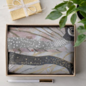 ターコイズ金ゴールドホワイトピーコック 薄葉紙 (ギフト)