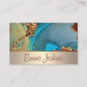 ターコイズ金ゴールド作家 名刺 (正面)