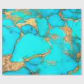 ターコイズ鉱物 ラッピングペーパー (フラット)