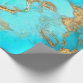 ターコイズ鉱物 ラッピングペーパー (角)