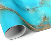 ターコイズ鉱物 ラッピングペーパー (ロールコーナー)