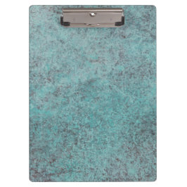 ターコイズ銅Patinaテクスチャギフト クリップボード