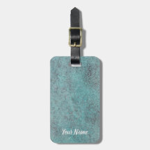 ターコイズ銅Patinaテクスチャギフト