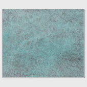 ターコイズ銅Patinaテクスチャギフト ラッピングペーパー (フラット)