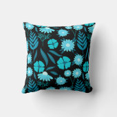 ターコイズ開花 クッション (裏面)