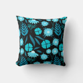 ターコイズ開花 クッション (正面)