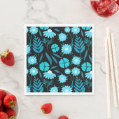 ターコイズ開花 スタンダードランチョンナプキン (インサイチュ)