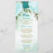 ターコイズ離れ花結婚緑 メニュー (正面)