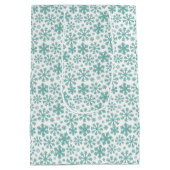 ターコイズ雪の白 ミディアムペーパーバッグ (裏面)