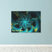 ターコイズ電気 キャンバスプリント (インサイチュ (ウッドフロア))