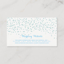 ターコイズ青と白結婚の紙吹雪パターン