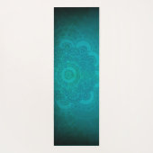 ターコイズ青曼荼羅（両面） ヨガマット (裏面)