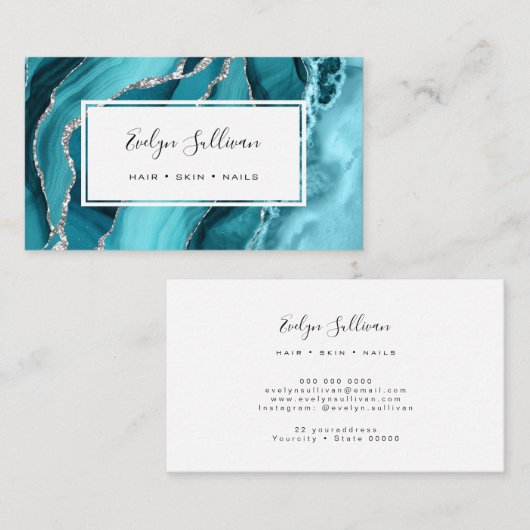 ターコイズ青酸 名刺 (正面/裏面)