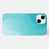 ターコイズ青 Case-Mate iPhoneケース (裏面 (横))
