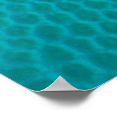 ターコイズ革の皮質肌 ポスター (角)