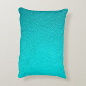 ターコイズ革の肌の肌の質感 アクセントクッション (裏面(縦))