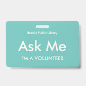 ターコイズ頼グリーミーID バッジ (裏面)