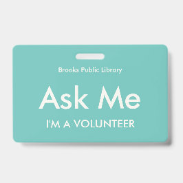 ターコイズ頼グリーミーID バッジ