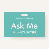 ターコイズ頼グリーミーID バッジ (裏面)