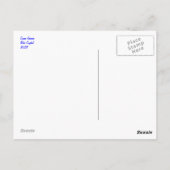 ターコイズ飛んでいる結晶抽象芸術はがき ポストカード (裏面)