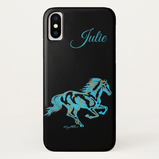 ターコイズ馬 Case-Mate iPhoneケース (裏面)