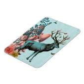 ターコイズ鹿の森2 マグネット (左側)