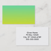 ターコイズ黄グラデーション 名刺 (正面/裏面)
