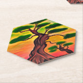 ターコイズ黄昏 ペーパーコースター (アングル)