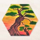 ターコイズ黄昏 ペーパーコースター (正面)