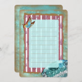 ターコイズ2 ~ 名刺 招待状 (正面/裏面)